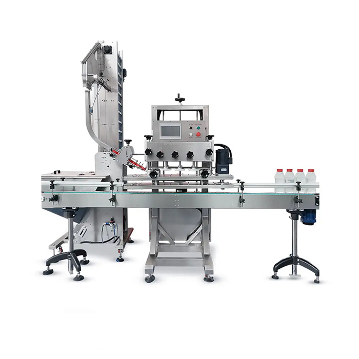 Otomatik Yüksek Hızlı Plastik Vidalı Su Şişesi Kapağı Makinesi