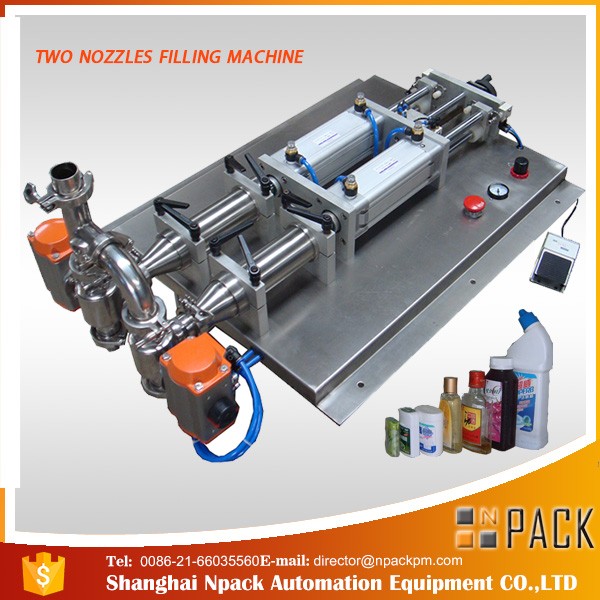 Yarı Otomatik Köpük Giderici Aşındırıcı Sıvı Dolum Makinesi 